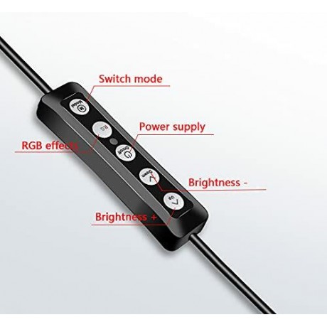 The Mohrim MJ33 RGB LED Soft Ring Light 26CM With Phone Holder