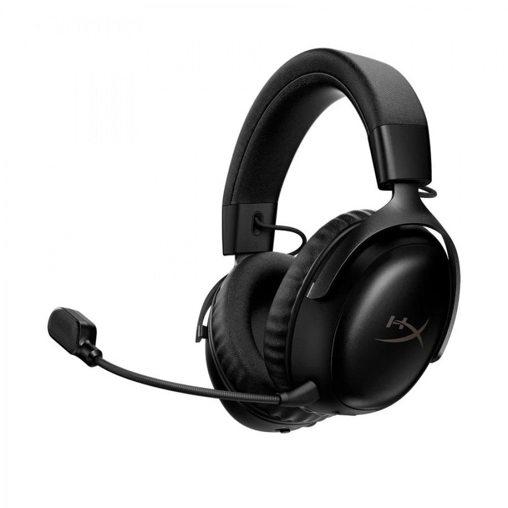 HyperX Cloud III S Wireless Gaming Headset with 2.4GHz, Bluetooth, DTS X Spatial Audio, Detachable Mic Boom Arm, 120hr