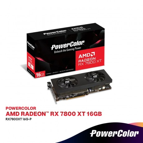 PowerColor AMD Radeon RX 7800 XT 16GB GDDR6 Graphics Card | RX7800XT 16G-P