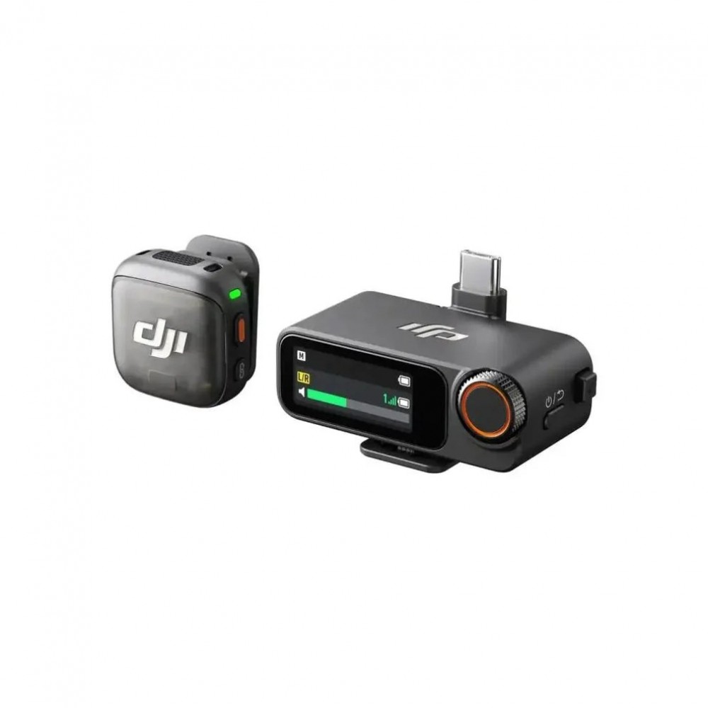 DJI Mic 3 (2 TX + 1 RX + Charging Case) [All-In-One, Ready To Go] / Extended Operating Time & Fast Charging / Adaptive Gain Control for Balance Volume] 16 g (with magnet) / 28-hour operating time